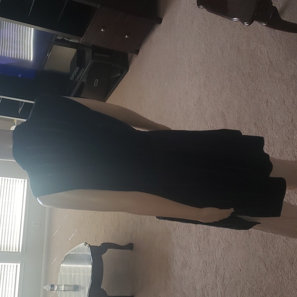 NWOT Isaac Mizrahi 1x sleeveless cable knit open cardi tie - Picture 6 of 7